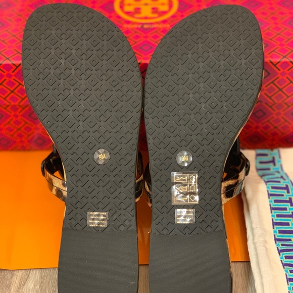🚫Sold🚫NIB Tory Burch Leopard Miller Sandals - Picture 5 of 8